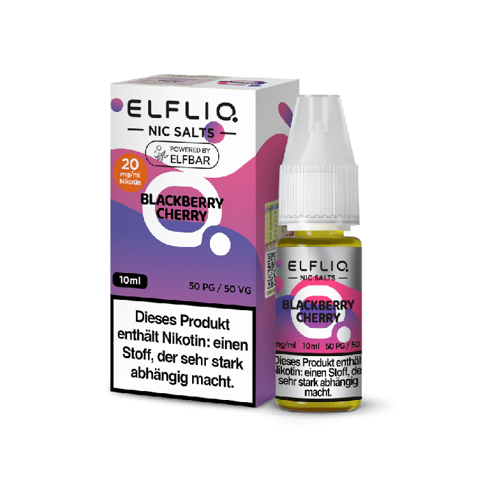 Elfliq by ELFBAR Blackberry Cherry Nicsalt Liquid 10ml