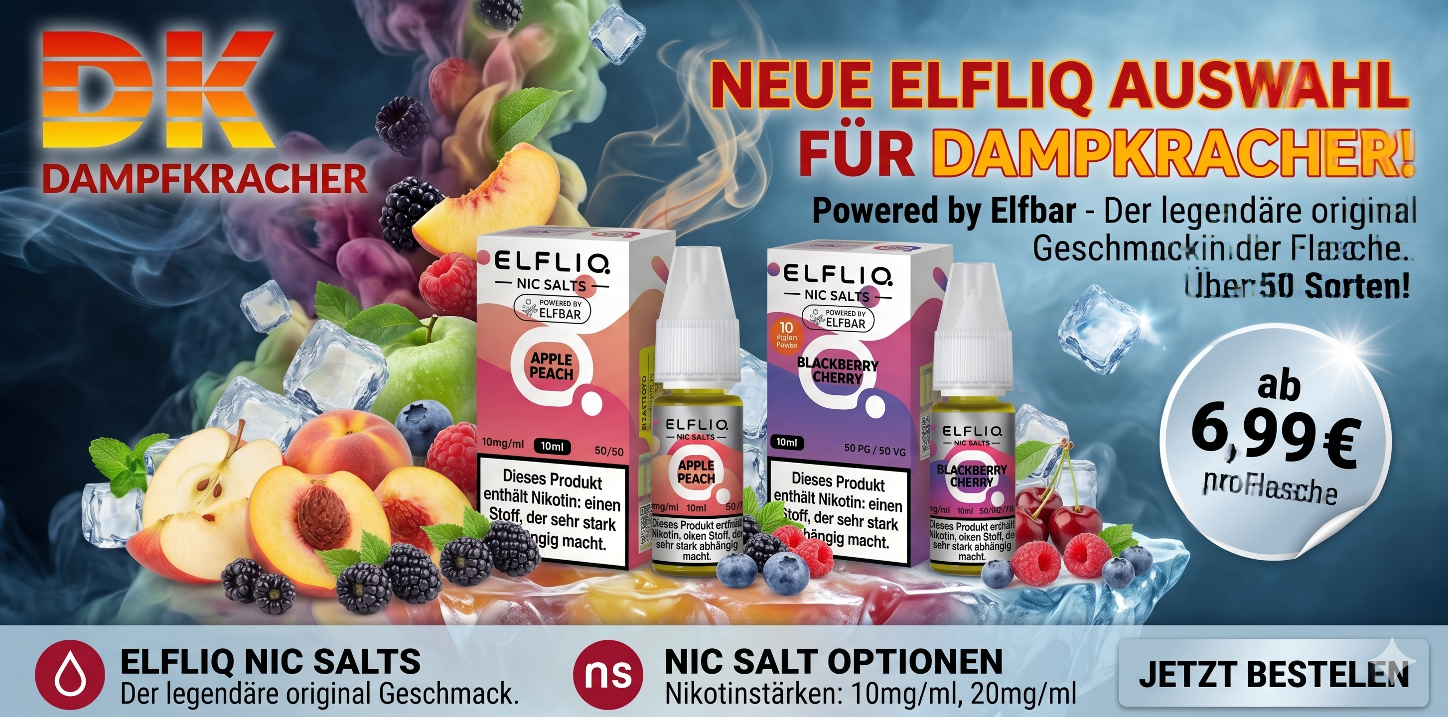 Neue Elfliq Auswahl für Dampfkracher